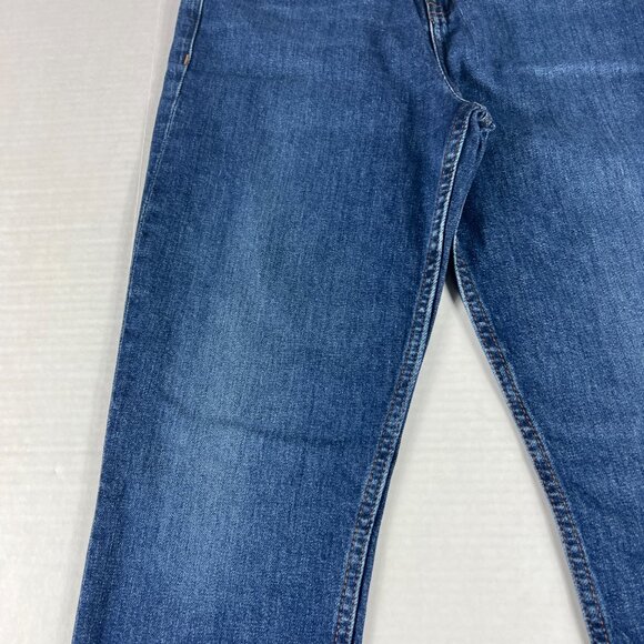 Hudson Jeans Women 27x26* Harlow High Rise Straight Crop Blue Faded Denim Tag 27 - Picture 3 of 16